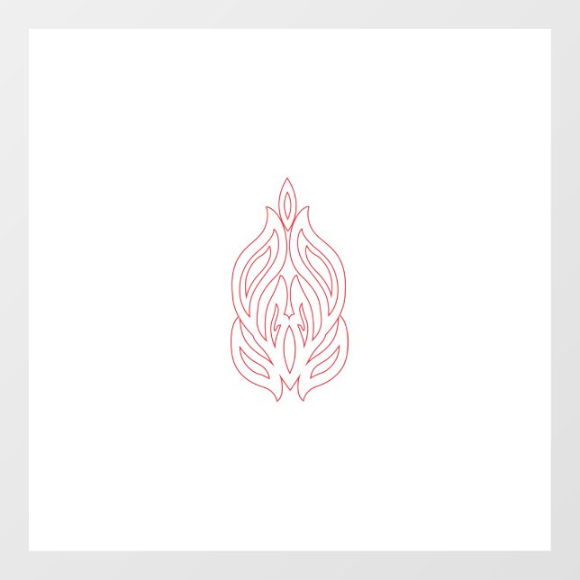 Misty Rose, Flush Mahogany, Decorative Design (Sheet)
