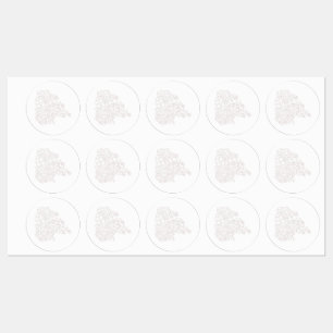 Misty Rose, Flush Mahogany, Decorative Design