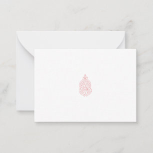 Misty Rose, Flush Mahogany, Decorative Design Advice Card