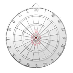Misty Rose, Flush Mahogany, Decorative Design Dartboard