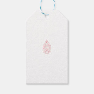 Misty Rose, Flush Mahogany, Decorative Design Gift Tags