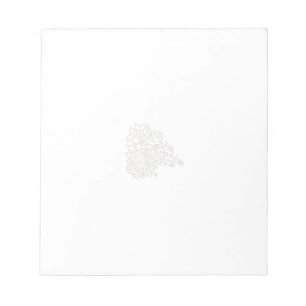 Misty Rose, Flush Mahogany, Decorative Design Notepad