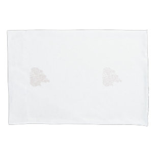 Misty Rose, Flush Mahogany, Decorative Design Pillowcase