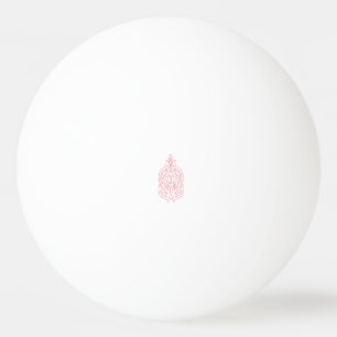 Misty Rose, Flush Mahogany, Decorative Design Ping Pong Ball
