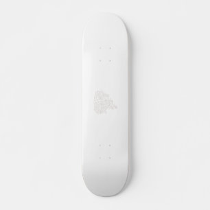 Misty Rose, Flush Mahogany, Decorative Design Skateboard