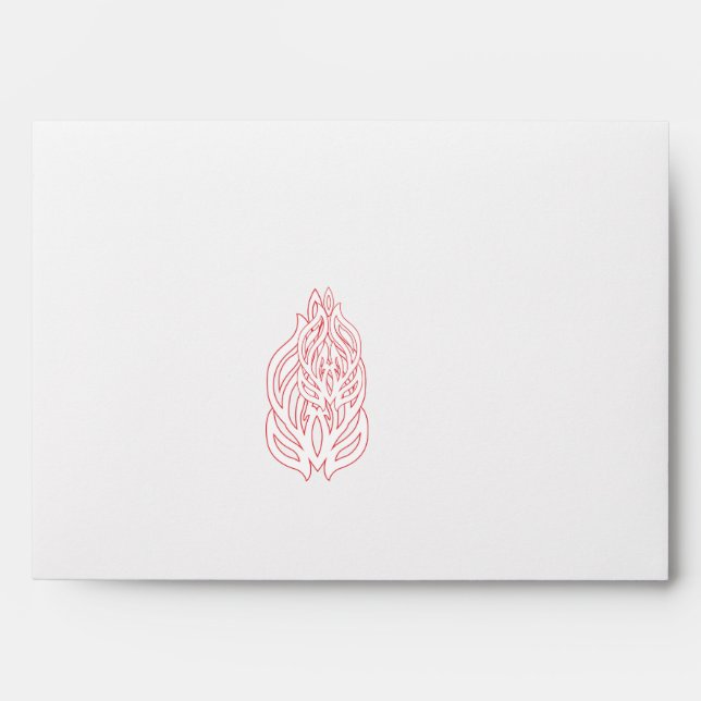 Misty Rose, Flush Mahogany, Decorative Envelope (Front)