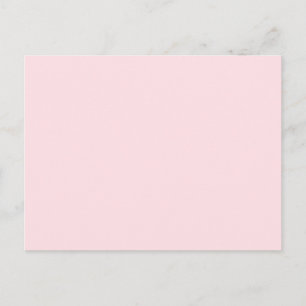 Misty Rose Light Baby Pink Solid Colour Background Postcard