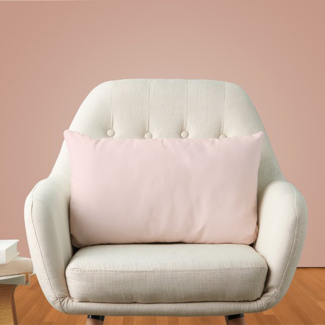 Misty Rose Solid Color Lumbar Cushion (Creator Uploaded)