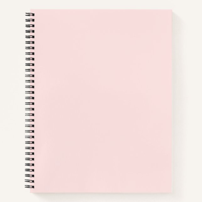 Misty Rose Spiral Notebook (Front)