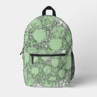 Misty Shamrocks Backpack – Chic & Artistic Green