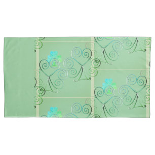 Misty Shamrocks Pillowcase