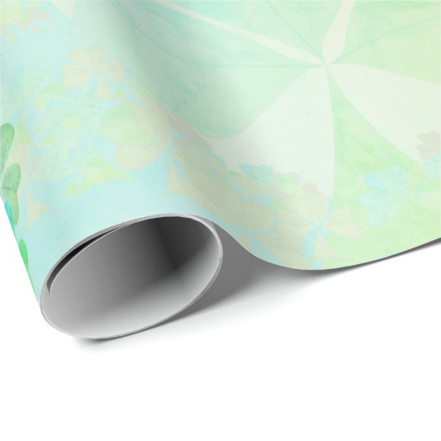 Misty Shamrocks Wrapping Paper (Roll Corner)