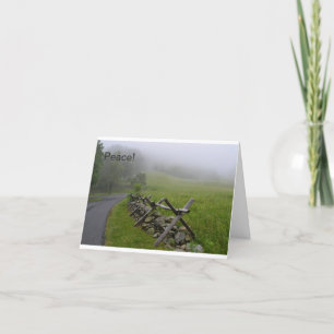 Misty Shenandoah Morning notecard