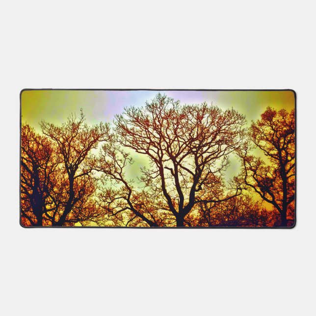 MISTY SUN TREES DESK MAT (Front)