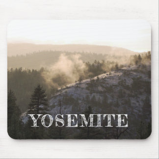 Misty Sunset in Yosemite Mouse Pad