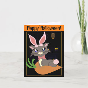 Misty Toon Kitty Bunny! Card