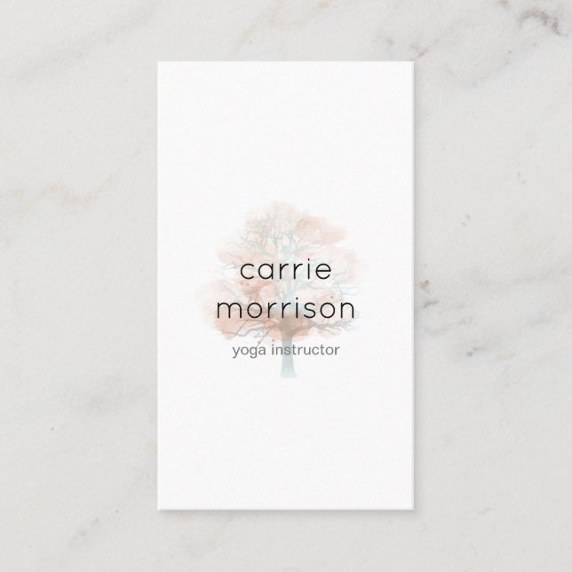 misty tree business card (Front)