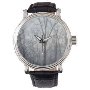 Misty Trees Grey Woodland Watch