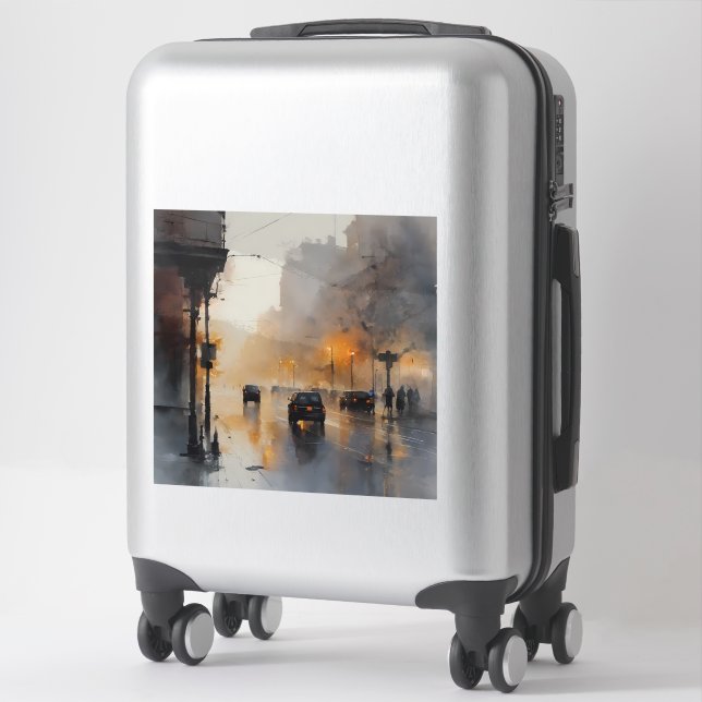 Misty Urban Evening  (Suitcase)