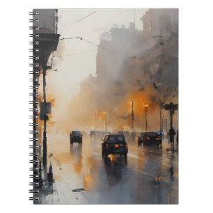 Misty Urban Evening Notebook