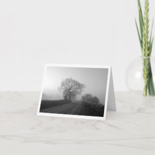 Misty Winter Morning: Cheshire, England  Card