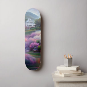 Misty Wisteria House on the Hill   Skateboard