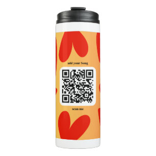 Mit individuellen persönlichen Song per QR-Code Thermal Tumbler