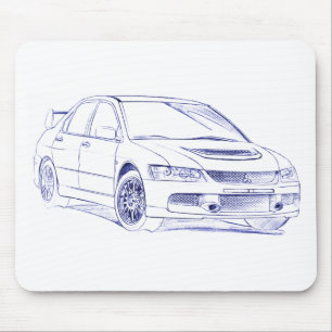 Mit Lancer Evo IX Mouse Pad