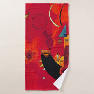 Mit und Gegen, 1929 by Wassily Kandinsky Bath Towel