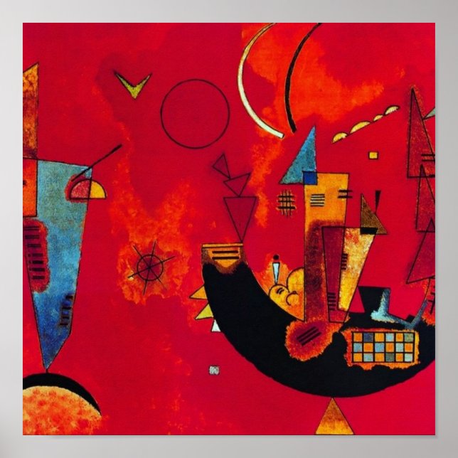 Mit und Gegen, 1929 by Wassily Kandinsky Poster (Front)
