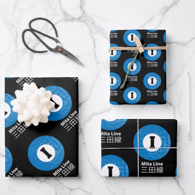 MITA SUBWAY LINE 三田線 WRAPPING PAPER SHEET (Front)