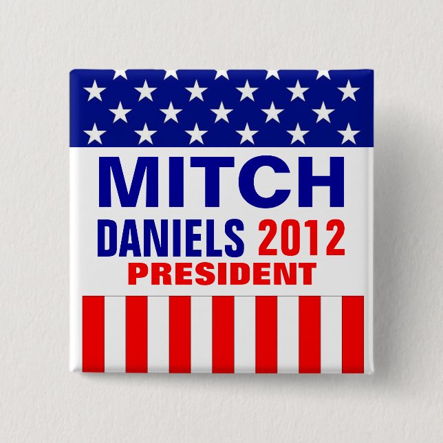 Mitch Daniels 2012 15 Cm Square Badge (Front)