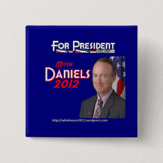 Mitch Daniels for President 15 Cm Square Badge