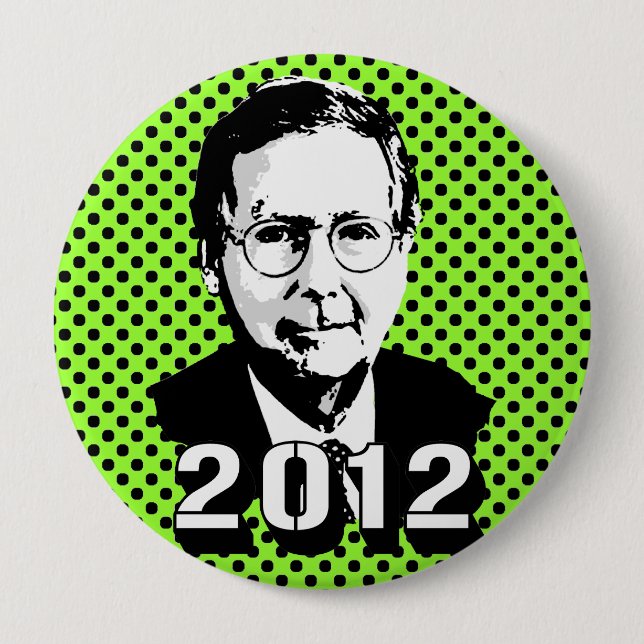 Mitch Mcconnell 2012 10 Cm Round Badge (Front)