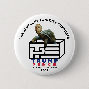 Mitch McConnell supports Trump Pence 2020 6 Cm Round Badge
