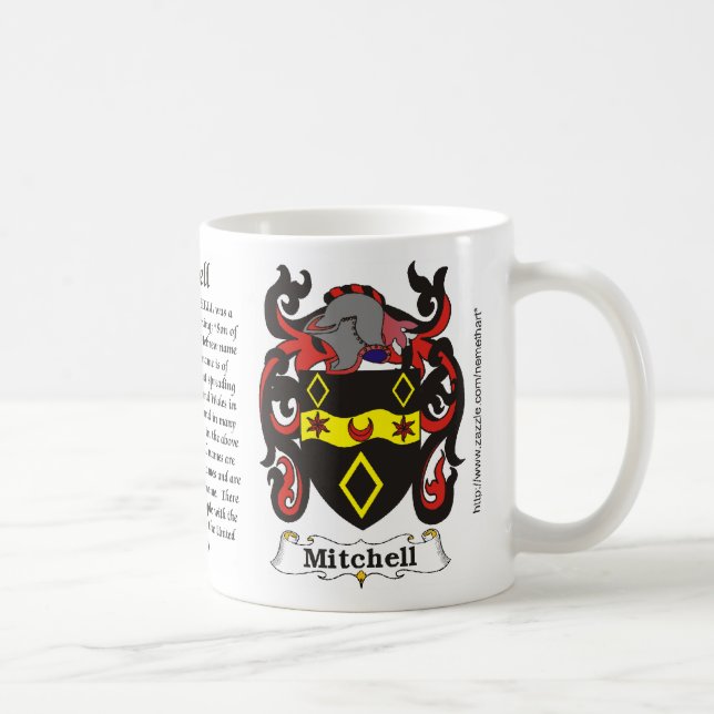 Mitchell Family Coat of Arms a mug (Right)