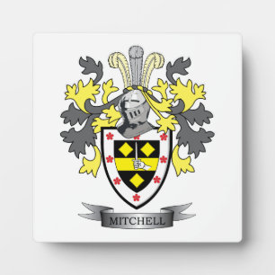 Mitchell Family Crest Coat of Arms Plaque
