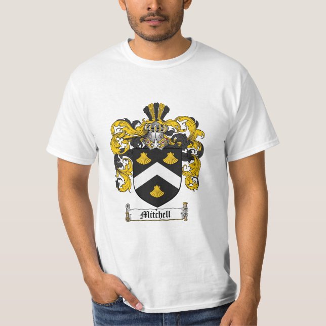 Mitchell Family Crest - Mitchell Coat of Arms T-Shirt (Front)