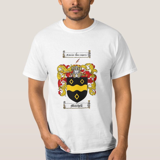 Mitchell Family Crest - Scottish Mitchell Crest T-Shirt (Front)