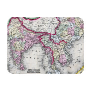 Mitchell Map India, Tibet, China & SE Asia Magnet
