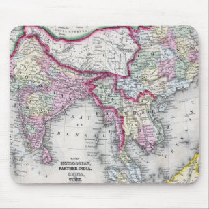 Mitchell Map India, Tibet, China & SE Asia Mouse Pad