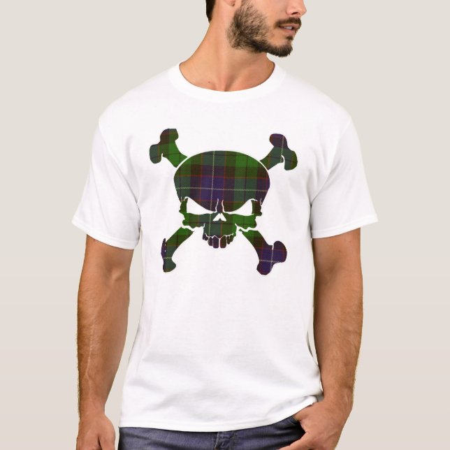 Mitchell Tartan Skull No Banner T-Shirt (Front)