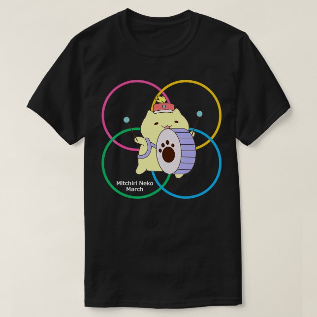 Mitchiri Neko March circle4  T-Shirt (Design Front)