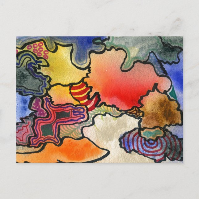 "Mites and Tites" Abstract Postcard (Front)