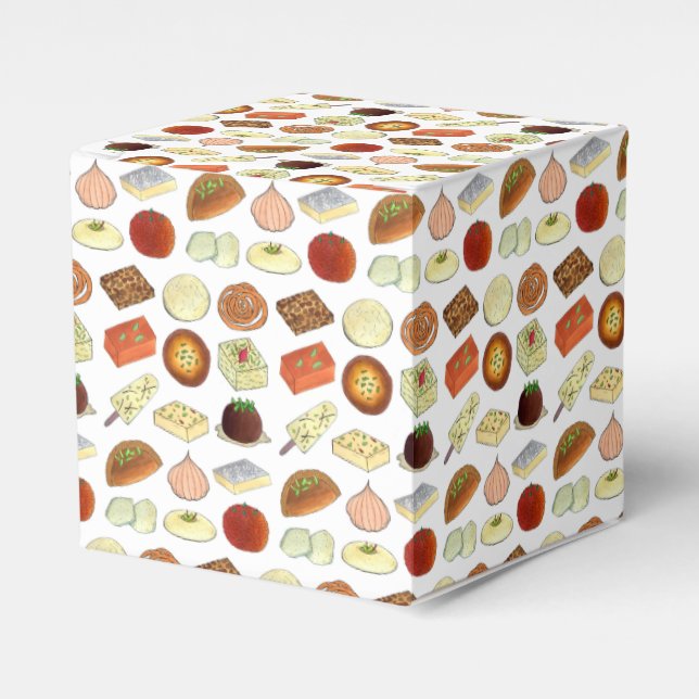 Mithai Indian Sweets Confectionery Desserts India Favour Box (Front Side)