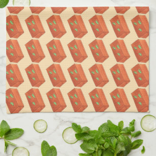Mithai Indian Sweets Confectionery Mysore Pak Tea Towel
