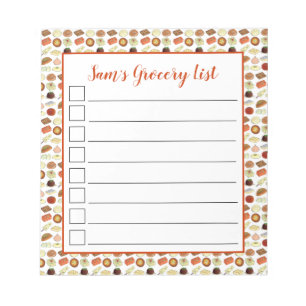 Mithai Indian Sweets Food Cooking Grocery List Notepad