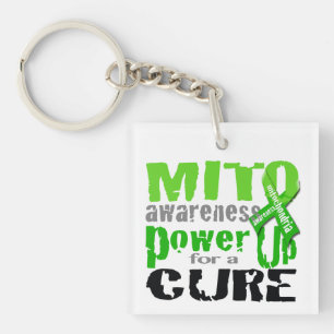 Mito Awareness Power Up for a Cure Key Ring