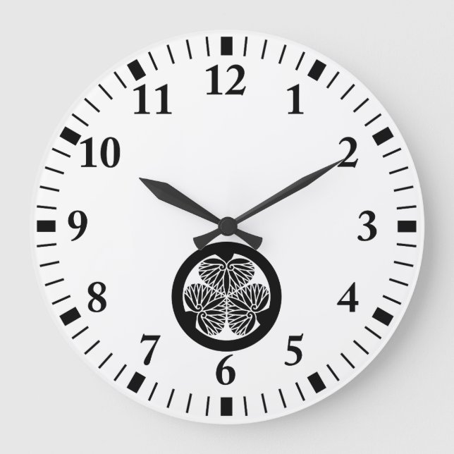 Mito hollyhock(19) large clock (Front)