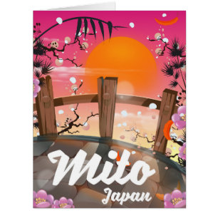 Mito Japan blossom poster.